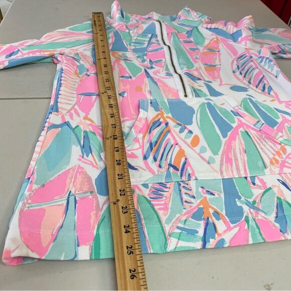 Lily Pulitzer Skipper Pullover Out To Sea quarter zip athletic jacket Medium - Picture 10 of 11
